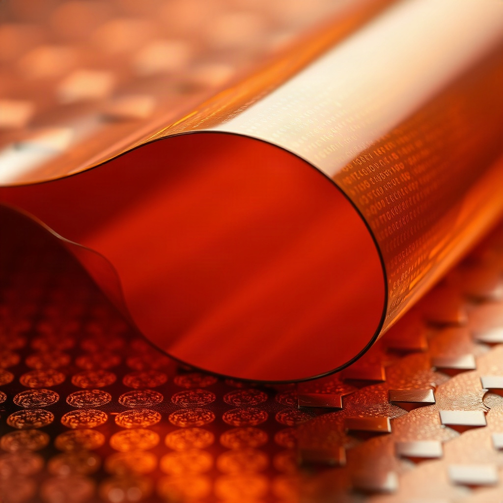 macro photography of graphene heating film layered manufacturing process