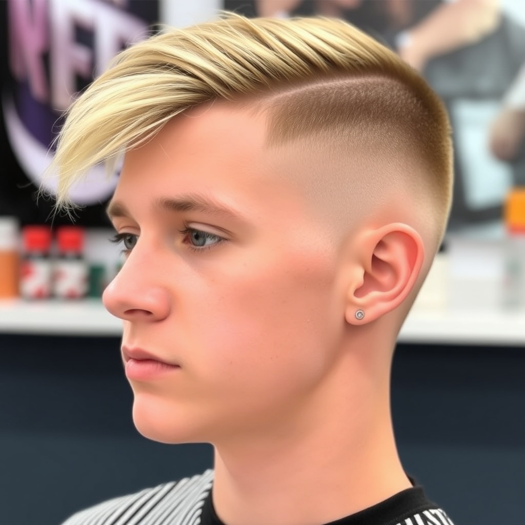 clean tapered haircut profile
