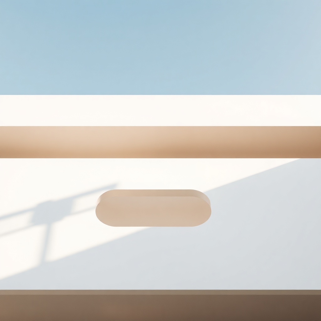 abstract architectural photograph of clean geometric lines and soft shadows