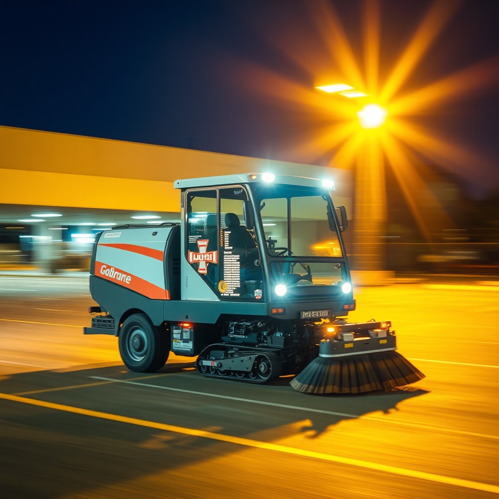Parking lot sweeping