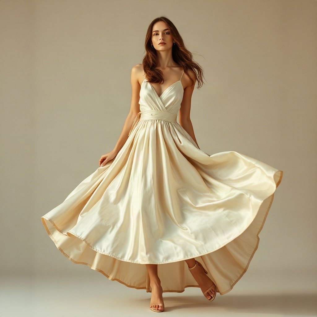 Bias Silk Skirt