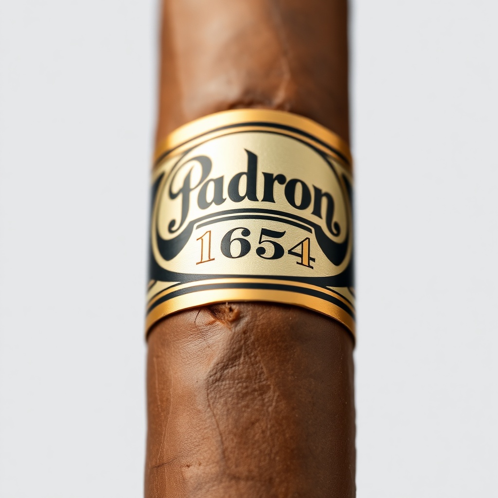 Close-up of the cigar band