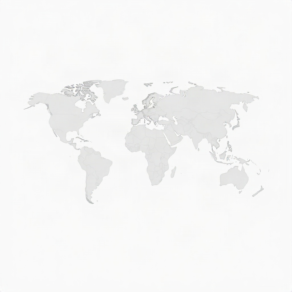 world map outline, minimalist design
