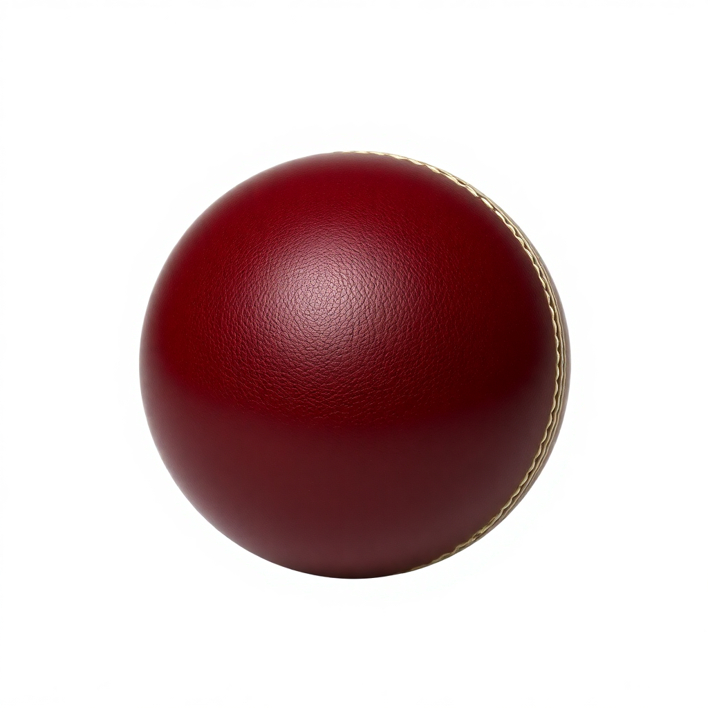 single dark red leather cricket ball County Grade premium quality