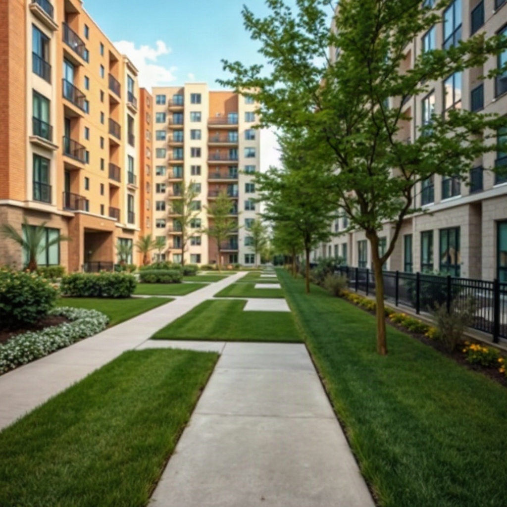 residential housing society garden