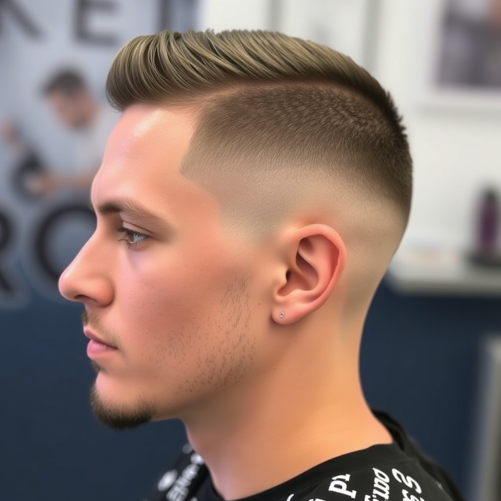 sharp skin fade haircut detailed work