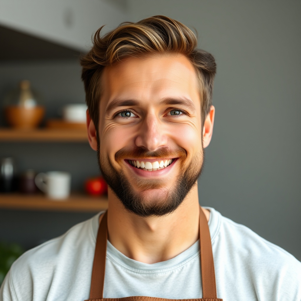portrait of a male nutritionist, friendly professional headshot