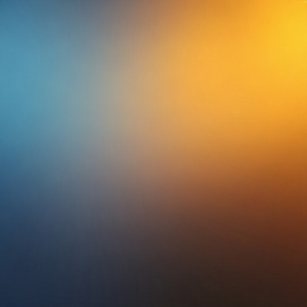 Soft abstract gradient of deep blue and warm gold light, calm and premium atmospheric background