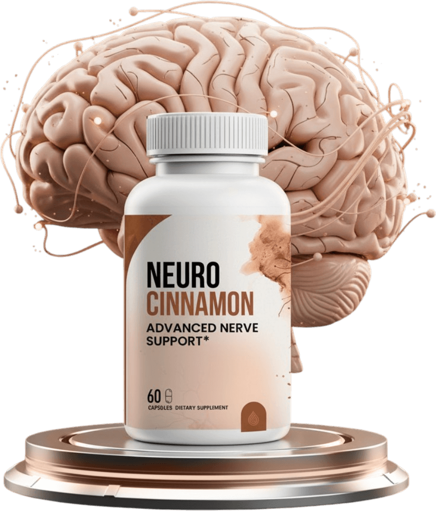 Neuro Cinnamon brain health supplement bottle — 60-capsule bottle, the #1 natural formula for memory and focus