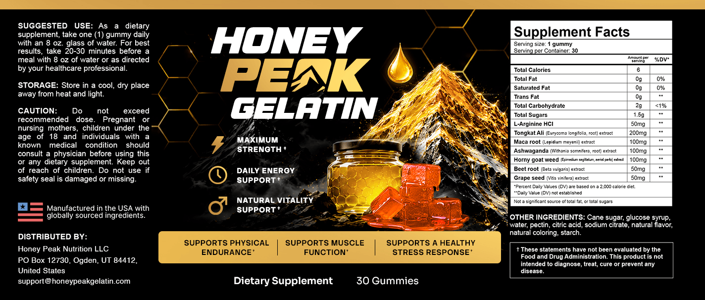 Honey Peak Gelatin Gummies lifestyle morning routine