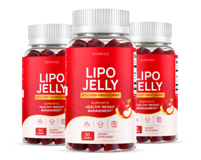 Lipo Jelly Apple Cider Vinegar Gummies - 1 bottle hero product shot
