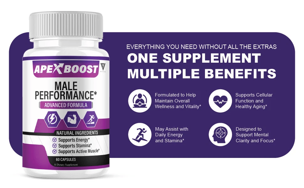 Apex Boost Male Enhancement capsule bottle