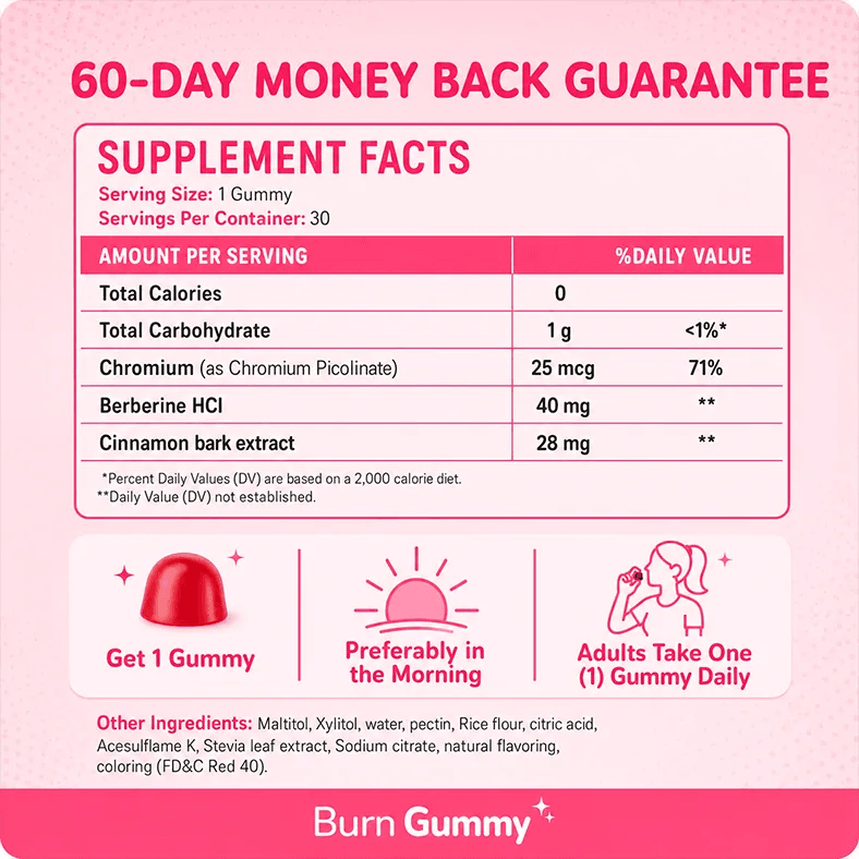 editorial lifestyle photograph of a woman holding a single pink gummy in her hand, looking energized