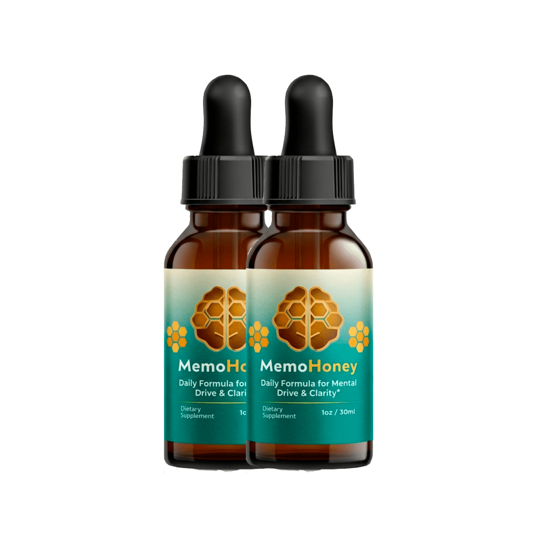 premium natural honey-based cognitive supplement bottles minimalist product photography