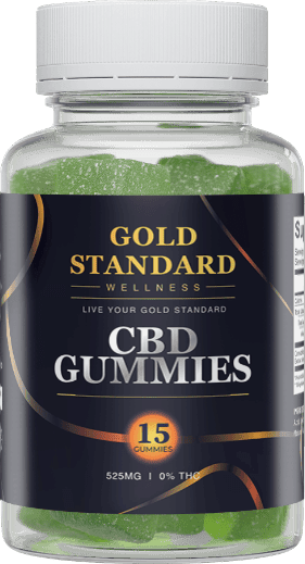 jar of premium CBD gummies on a rustic wood table with soft green leaves and natural morning light, 