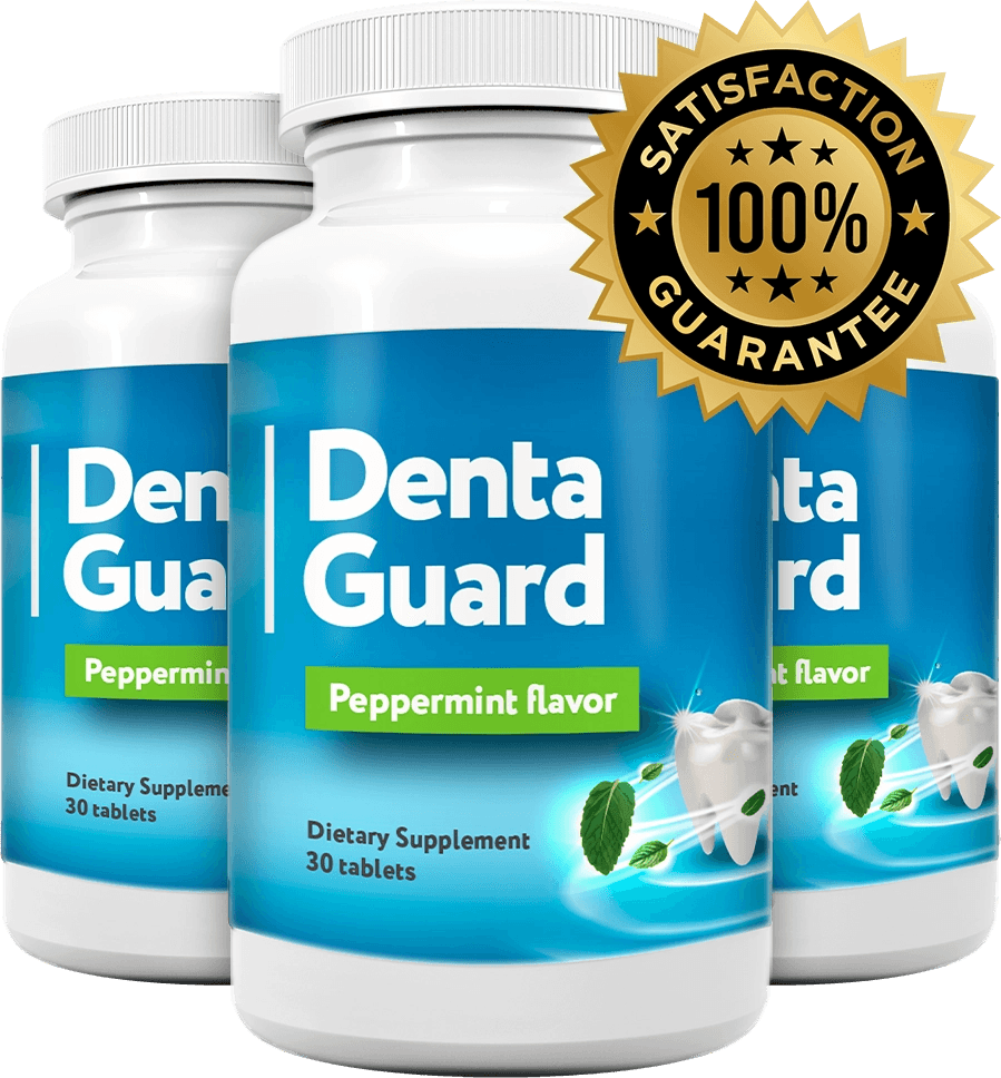 Three bottles of DentaGuard supplement, 90-day supply