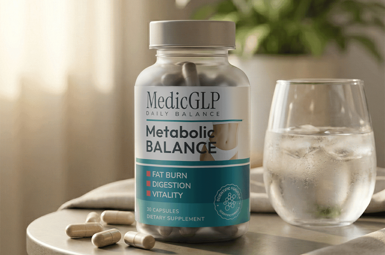 MedicGLP – trois flacons Metabolic Balance côte à côte