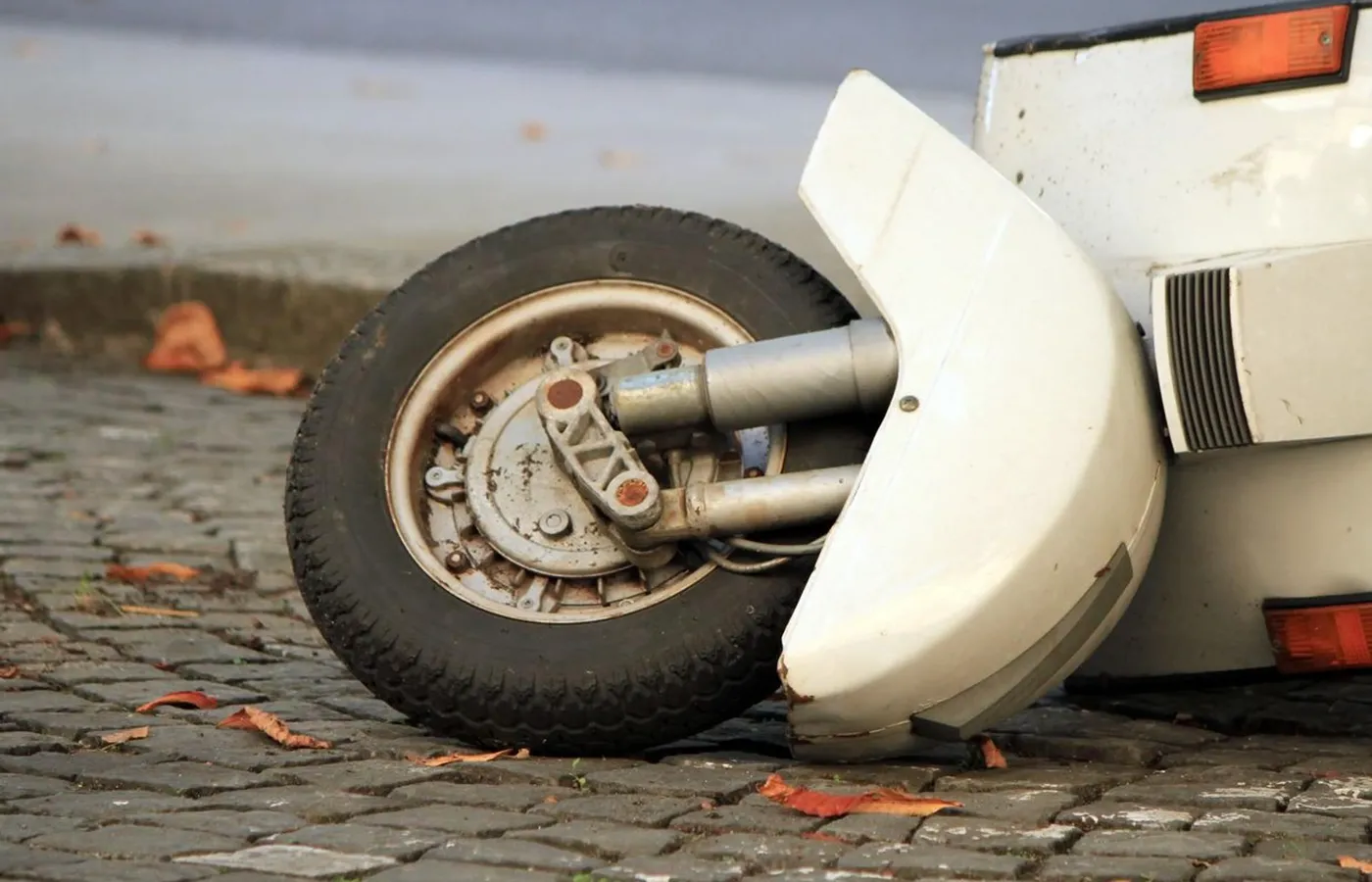 motorower po wypadku