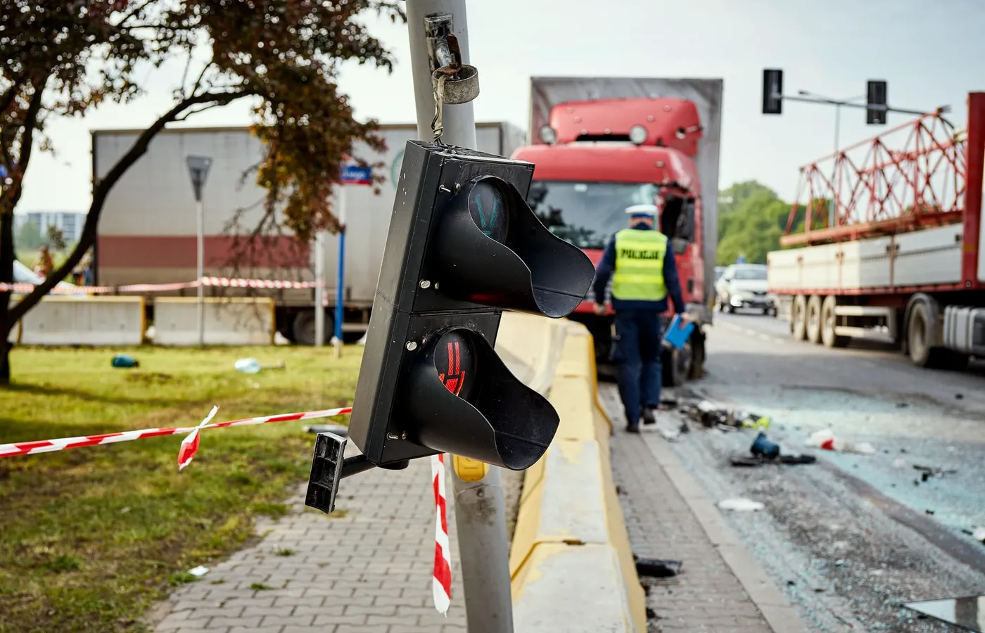 wypadek ciężarówki
