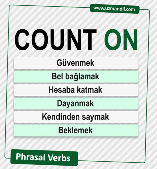 COUNT ON<