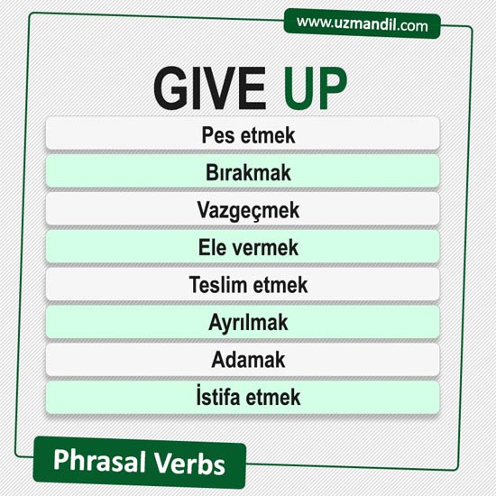 give up