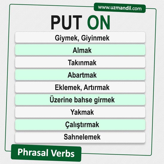 put on