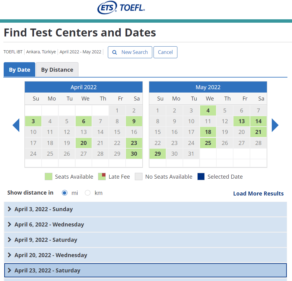toefl ibt sınav tarihleri