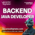 Logo de Desarrollador Backend Java Spring Boot — Remoto - LATAM — Producto Internacional - Java, Spring