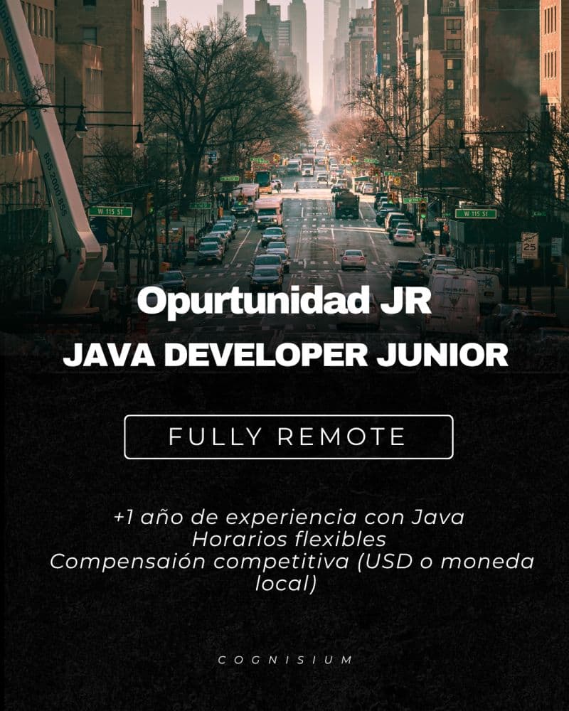 Java Developer Junior — Remoto - Global — Startup Tech - ... | Vacantes ...