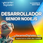Logo de Desarrollador Senior Node.js — Remoto - México — Reclutamiento Tech - Node.js, React, AWS
