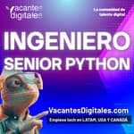 Logo de Ingeniero Senior Python — Remoto - LATAM — Data Engineering - Python, Pandas, PostgreSQL, Snowflake