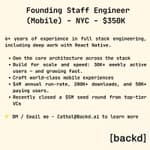 Logo de Staff Engineer React Native — Remoto - NYC — Startup VC - React Native, TypeScript,