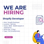 Logo de Desarrollador Shopify — Remoto - Global — Ecommerce - Shopify, Liquid, JavaScript