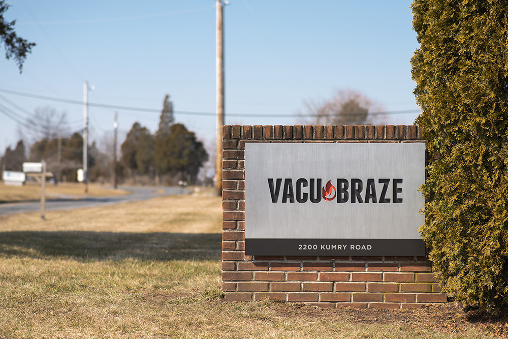 Vacu Braze Facility Sign