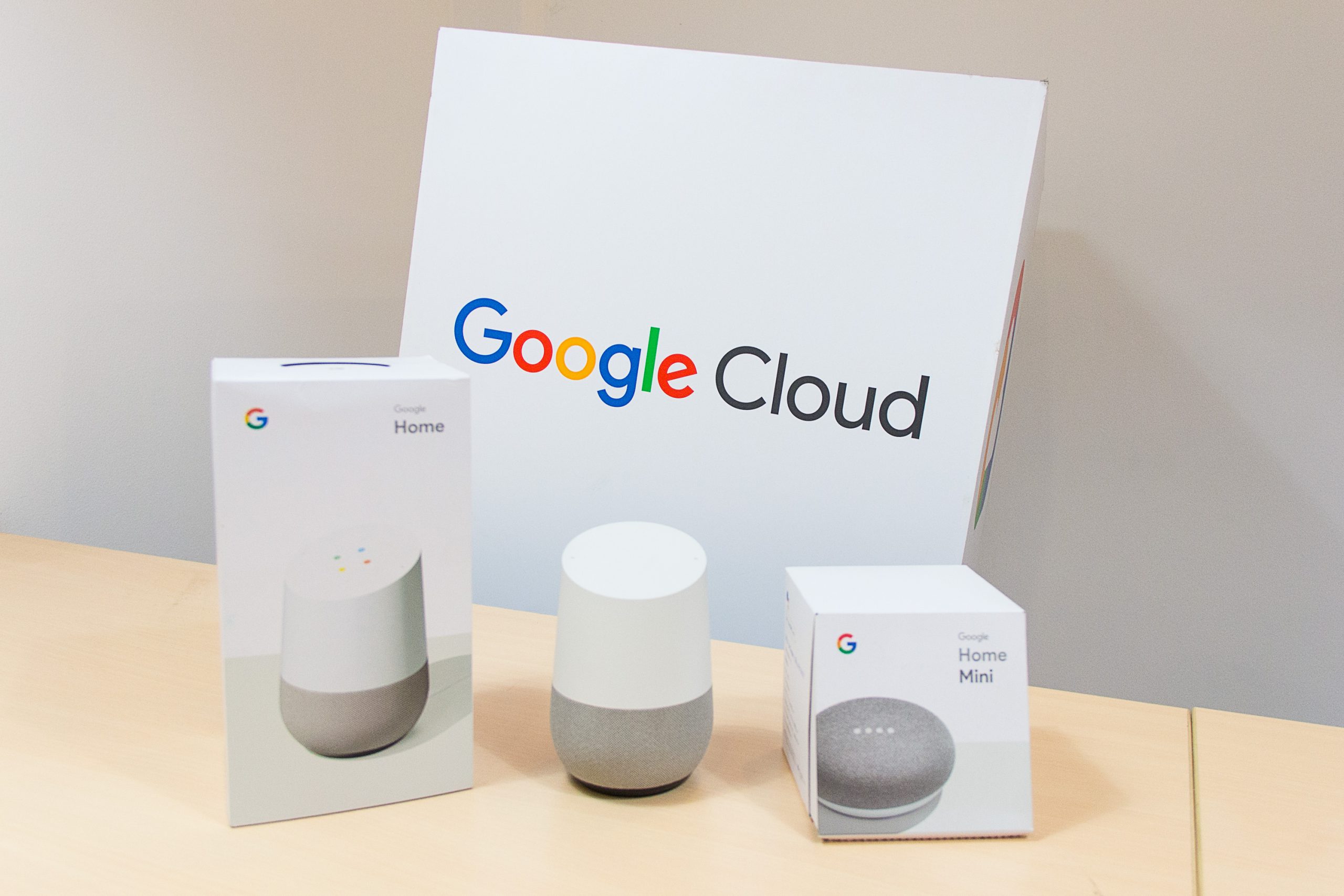 Google home & Google home mini of Google product