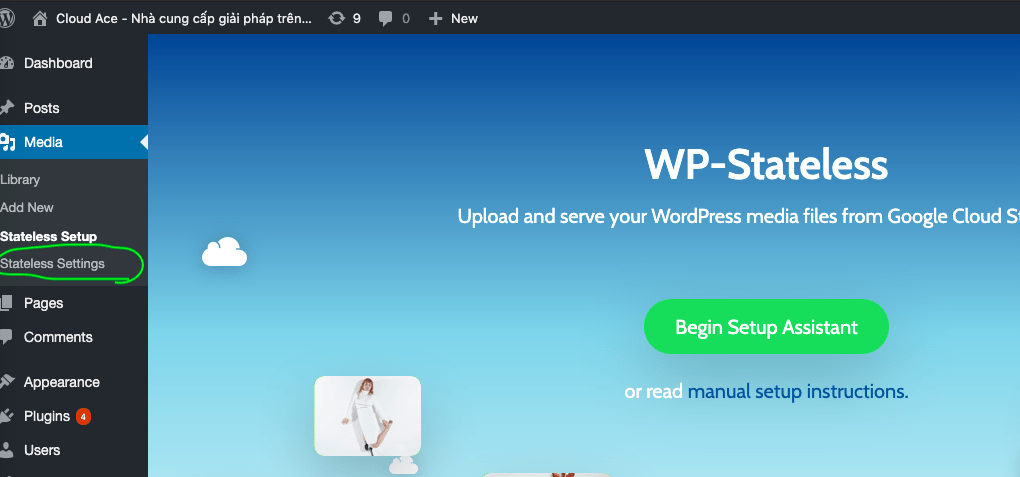 WordPress: Setting WP-Stateless