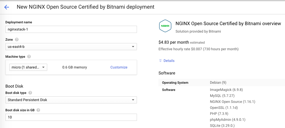 GCP: Deploy NGINX Open SourceCertified by Bitnami