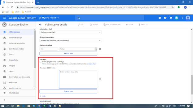 winscp connect virtualmachine