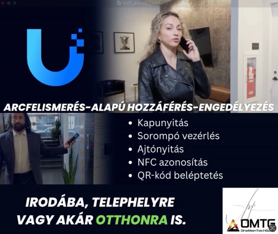 Beléptetés és kapunyitás inteligens támogatással.