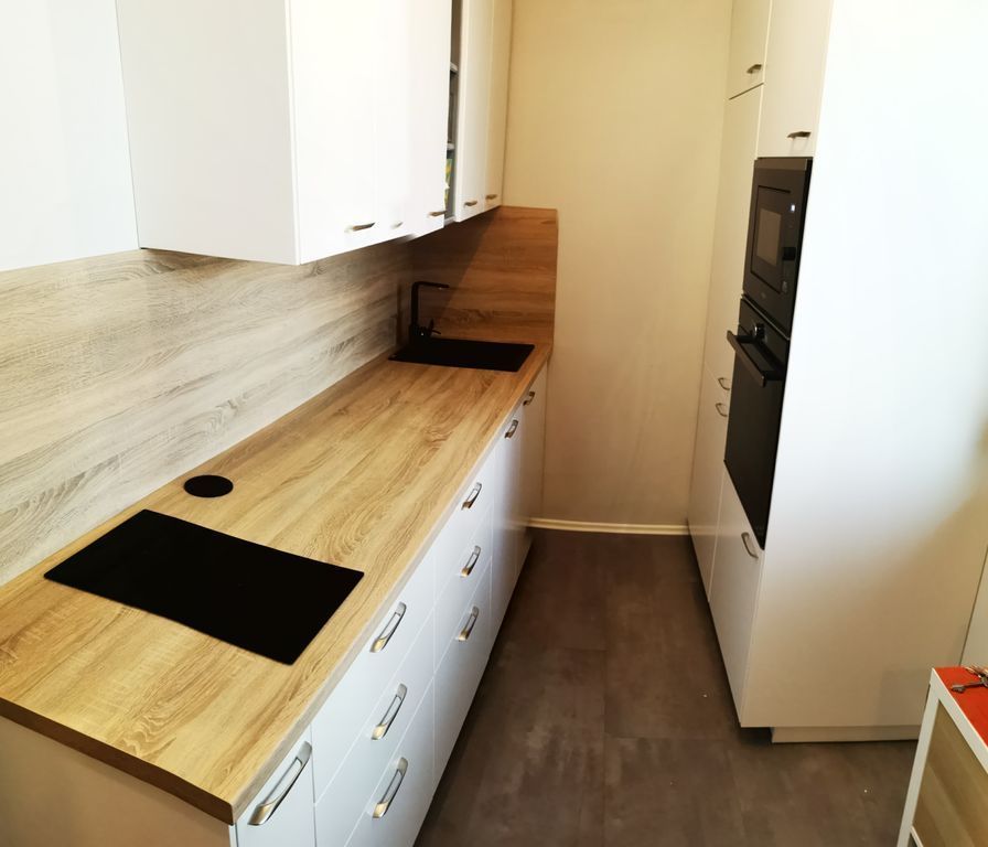 Panel lakás, ikea metod konyha, falipanel