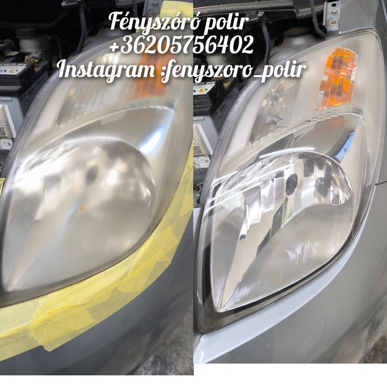 Nagyon jó lett szerintem 
Fényszóró polírozás.