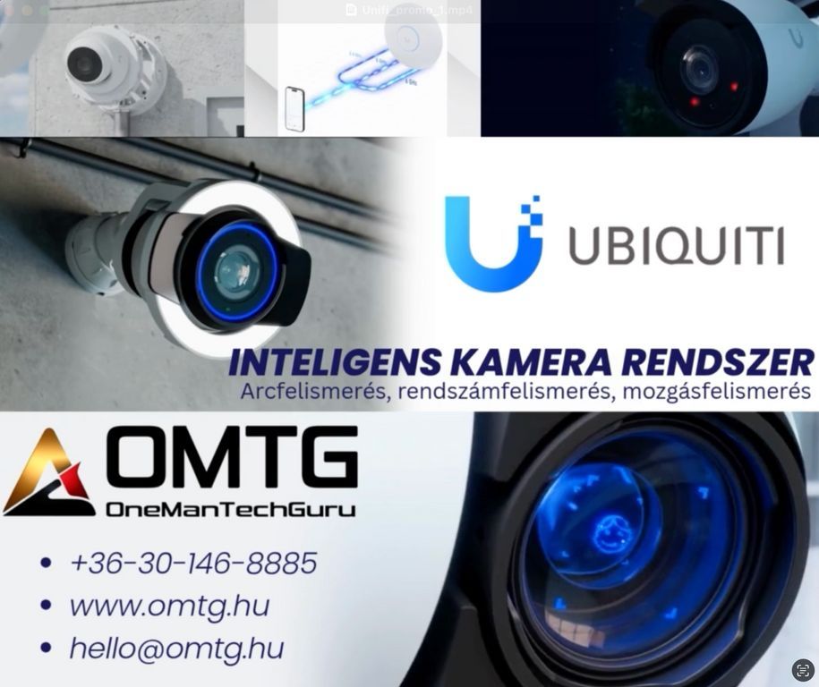 Inteligens kamerarendszerek telepítése.