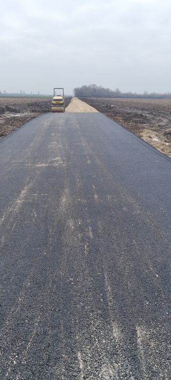 Útépítés 0,22 kő és sár rázza aszfalt réteg 