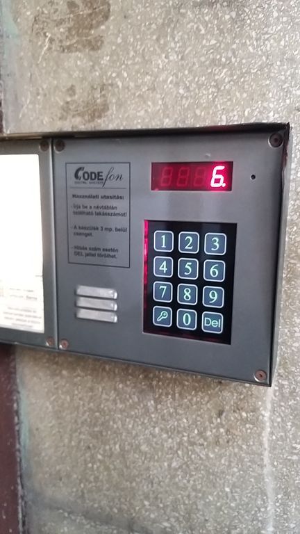 Digitális Codefon Kaputelefon előlap csere