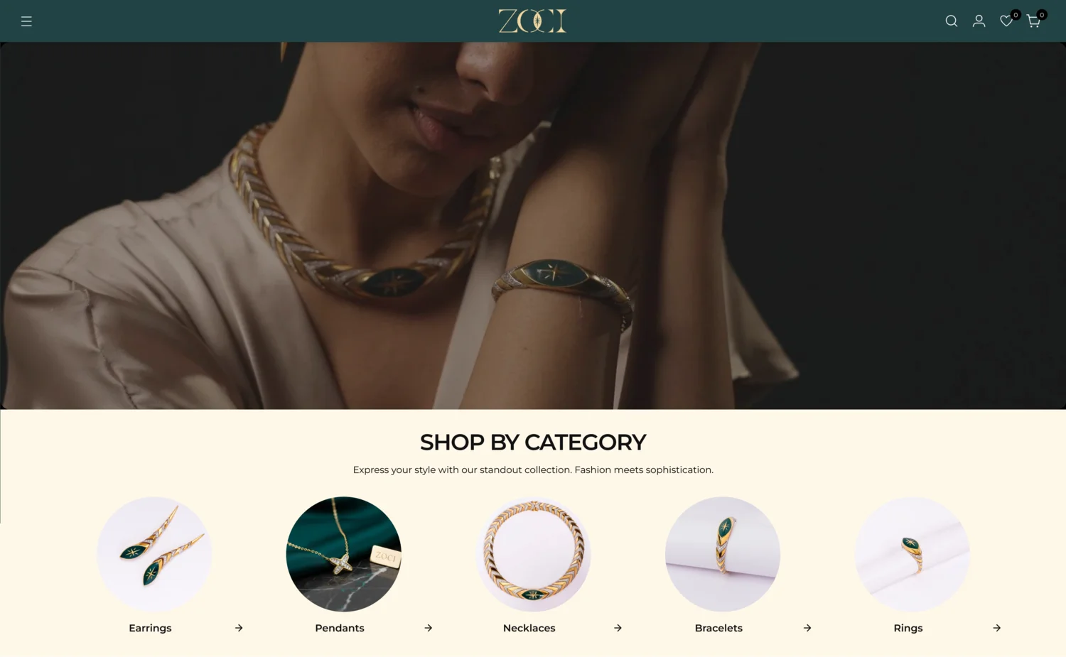Zoci mobile shopping experience