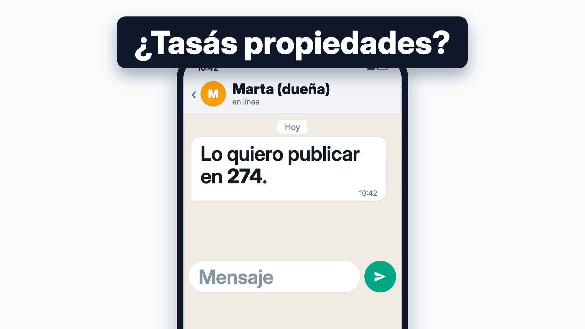 Video de Tasación, 1:00