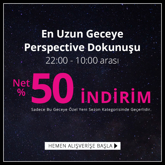 Sadece Bu Gece Net %50 İndirim!