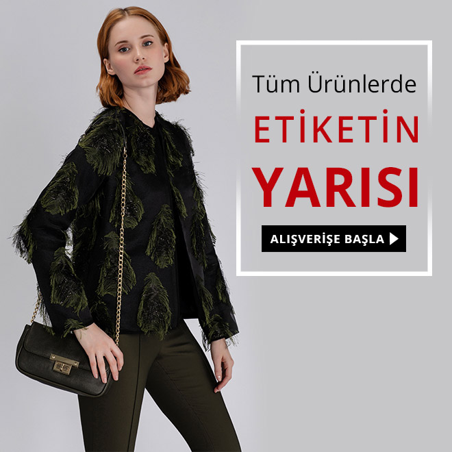 Tüm Ürünlerde Etiketin Yarısı