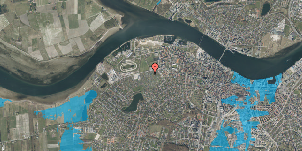 Oversvømmelsesrisiko fra vandløb på Strøybergs Minde 11, 9000 Aalborg