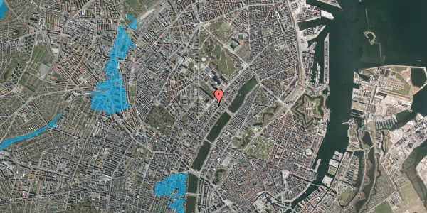 Oversvømmelsesrisiko fra vandløb på Blegdamsvej 28E, 2200 København N